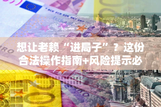 北京想让老赖“进局子”？这份合法操作指南+风险提示必须看！